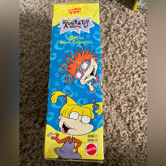 Vintage Mattel Nickelodeon Rugrats Splash Spike Beach Collectible Toy in Box - Picture 2 of 6
